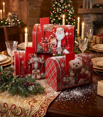 NATALE CONFEZIONE REGALO 2PZ STROFINACCIO+LATTA BUDDY 45X65 Ingrosso S&G Tellini S.r.l.